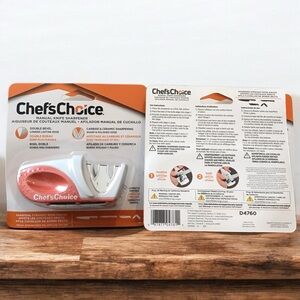 2 Pack Chef's Choice Manual Knife Sharpener Double Bevel Carbide & Ceramic